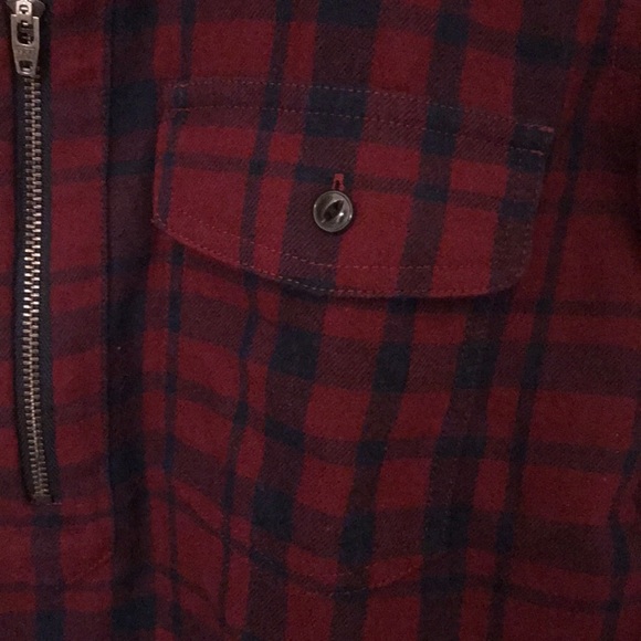 MADEWELL Popover Flannel with Zipper - Picture 5 of 5